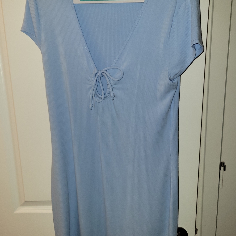 NEVER WORN Abercombie & Fitch Light Blue Dress Size L
